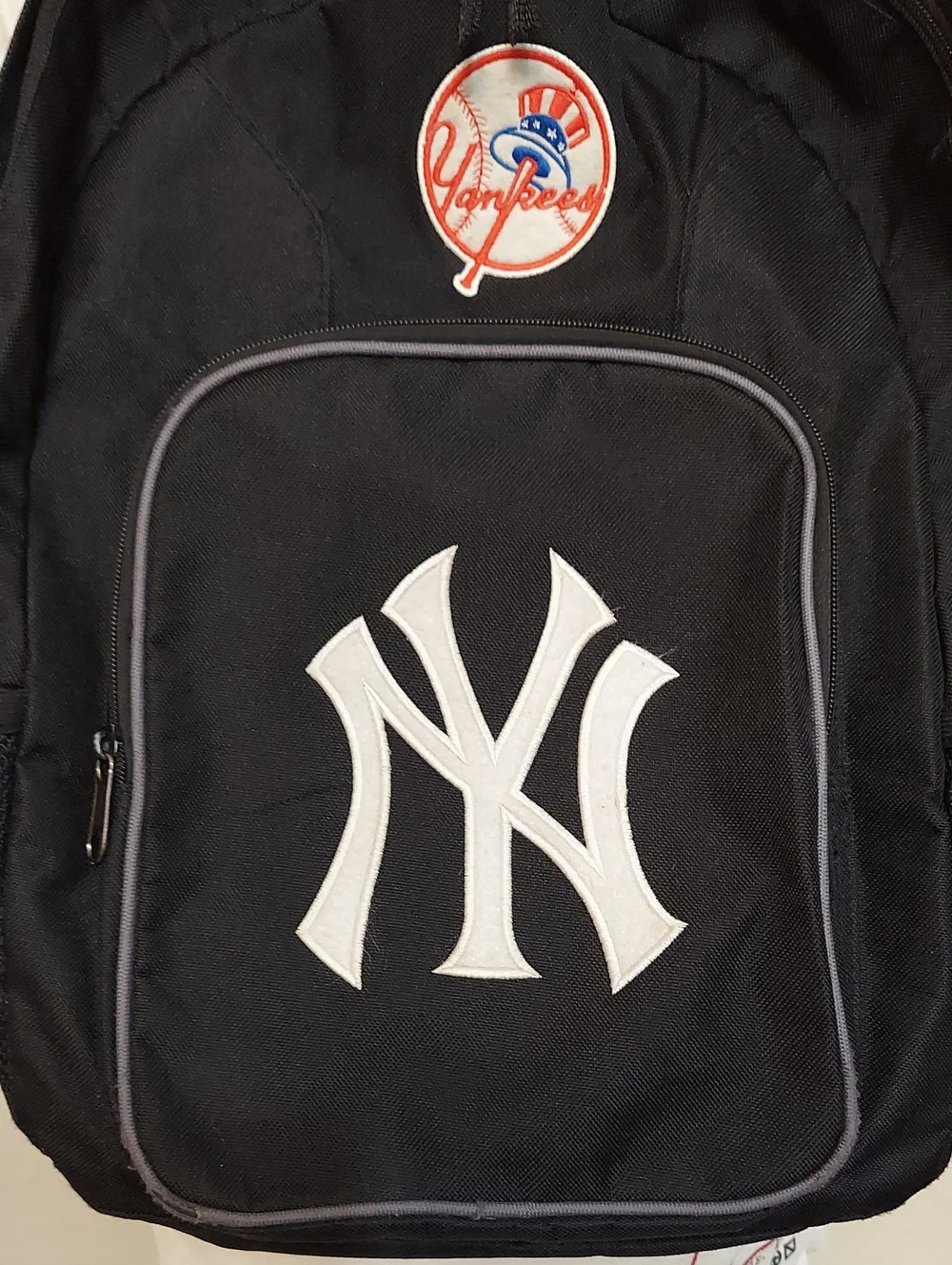 New York Yankees Black Backpack with Logo